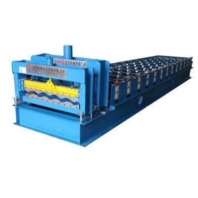 828mm Steel Color Glazed Roof Tile Machine/Step Tile Roofing Sheet Roll Forming Machine