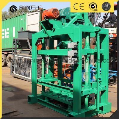 Qt4-40 Manual Small Stationary Cocrete Block Making Machine for Small Scale Factory