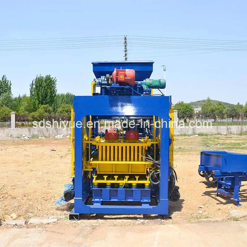 Qtj4-25 Semi Automatic Concrete Block Making Machine