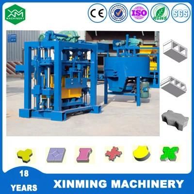 Hot Sale Qt4-24 Semiautomaitc Concrete Hollow/Solid Hydraulic Brick Making Machine and Paving Machine in Morocco