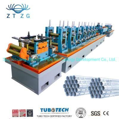 Shijiazhuang Zhongtai Water Gi Ms Steel Mild Tube Iron Pipe Production Line Pipe Making Machinery Tube Making Machine