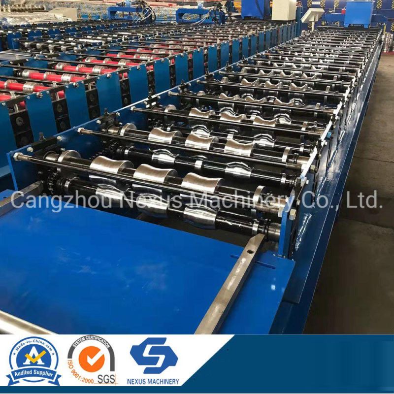 South Africa Ibr 686 Roofing Sheet Roll Forming Machine with Full Hard Plate for Zimbabwe