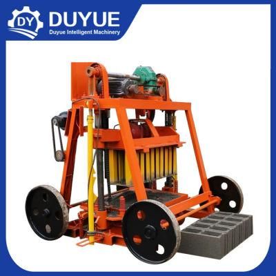 Qmy4-45 Diesel Egg Laying Mobile Concrete Hollow Block Making machinery