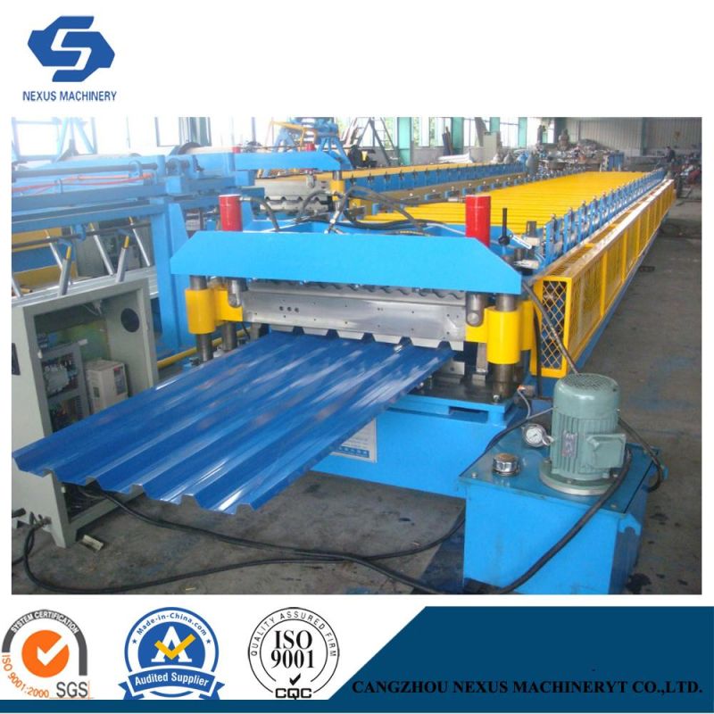 Double Layer Metal Used Roof Panel Roll Forming Machine with Automatic Stacker