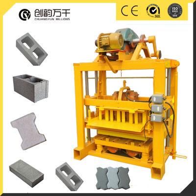 Qtj4-40 Hollow Brick Machine Manufacturers Cement Concrete Block Making Machine