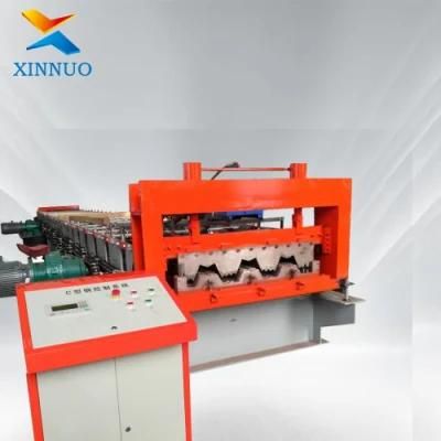 CE Approved New Xinnuo Main Nude Packing with Plastic Film Popular Deck Floor Roll Forming Machine