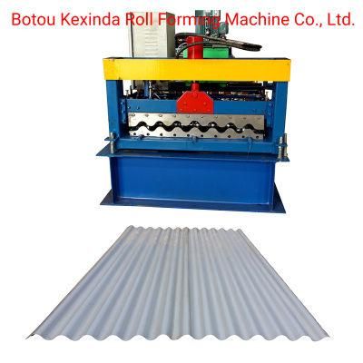 780 CNC Metal Aluminium Galvanised Gi / Aluzinc Wave Roofing Sheets Corrugated Making Machine
