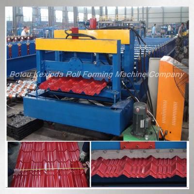 Glazed Metal Roof Tile Chrome Plating Roll Forming Machine