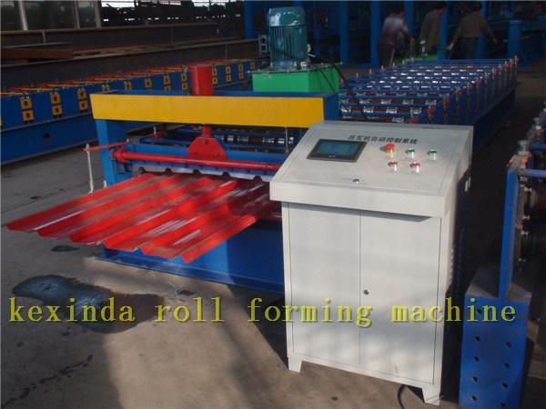 1000 Horizontal Pbr Panel Roll Forming Machine Parking Tiles Making Machinery Manually