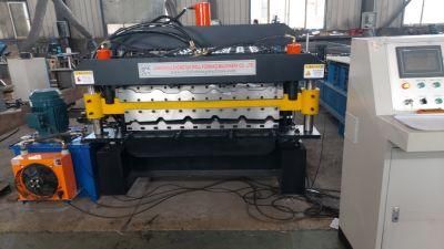 Triple Glaed Tile and Corrugated Roof Panel Double Layer Roll Forming Machine