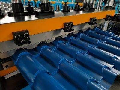 Multifunction Glazed Roof Tile Wave Pressing Steel Sheet Panel Roll Forming Machine