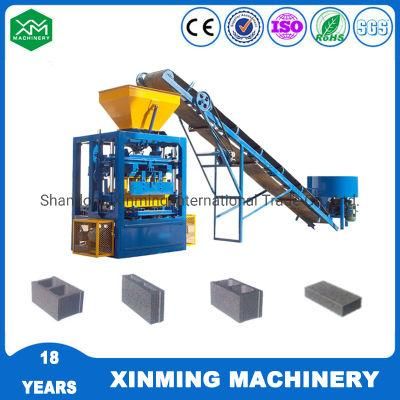 Germany Technology Qt4-24 Semi-Automatic Hollow Brick Making Machine Paving Brick Machines Concrete Block Making Machine with Good Quality