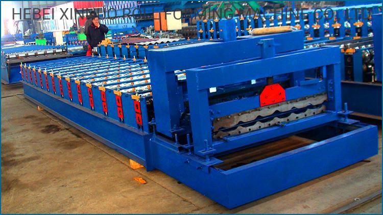 1000 Bamboo Type Glazed Aluminum Sheet Metal Roofing Rolls Forming Machine