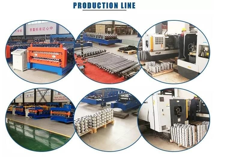 Double Color Steel Aluminum Tile Cold Making Trapezoidal Roll Forming Machine