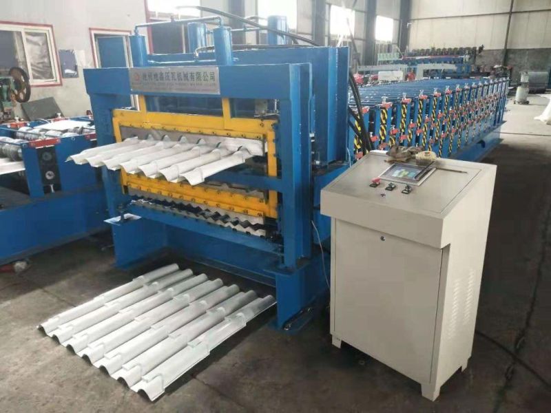 Hot Selling Three Layers Trapezoidal Roofing Sheet Automatic Roll Forming Machine