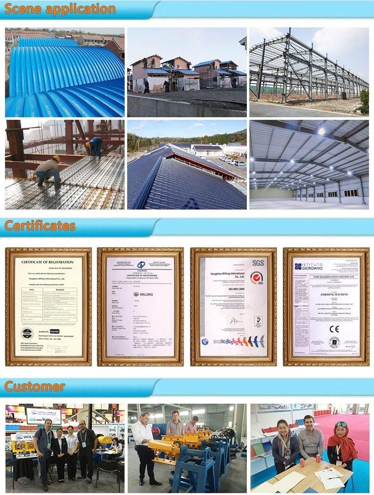 Ce Standard Color Coated Steel Tile Roof Roll Forming Machine