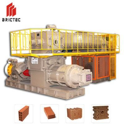 Double Stage Vacuum Extruder Clay Brick Process Machine