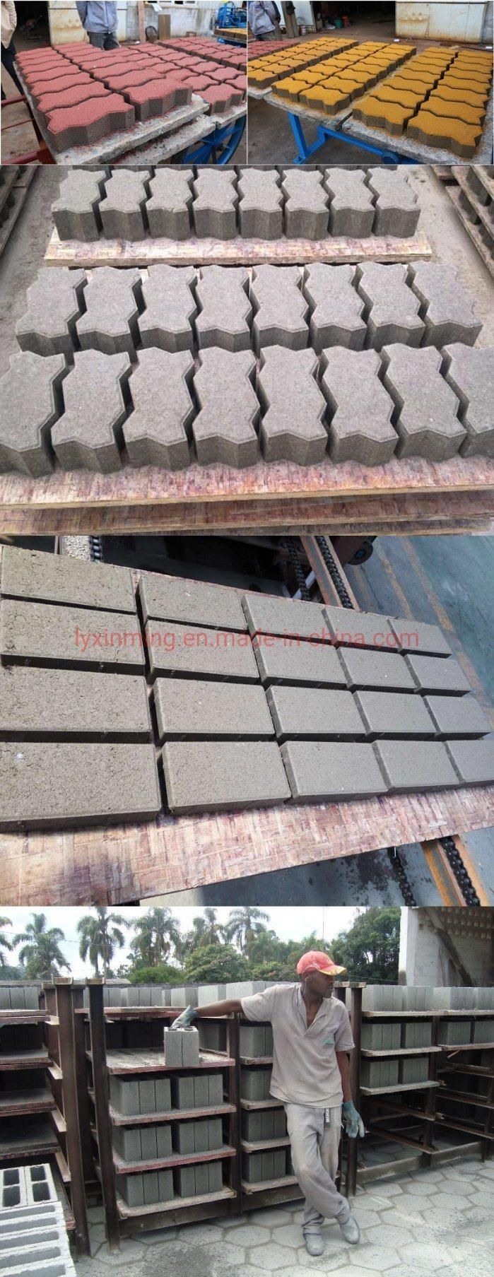 Qt4-25 Automatic Concrete Vibration Brick Making Machine Hollow Block Machine