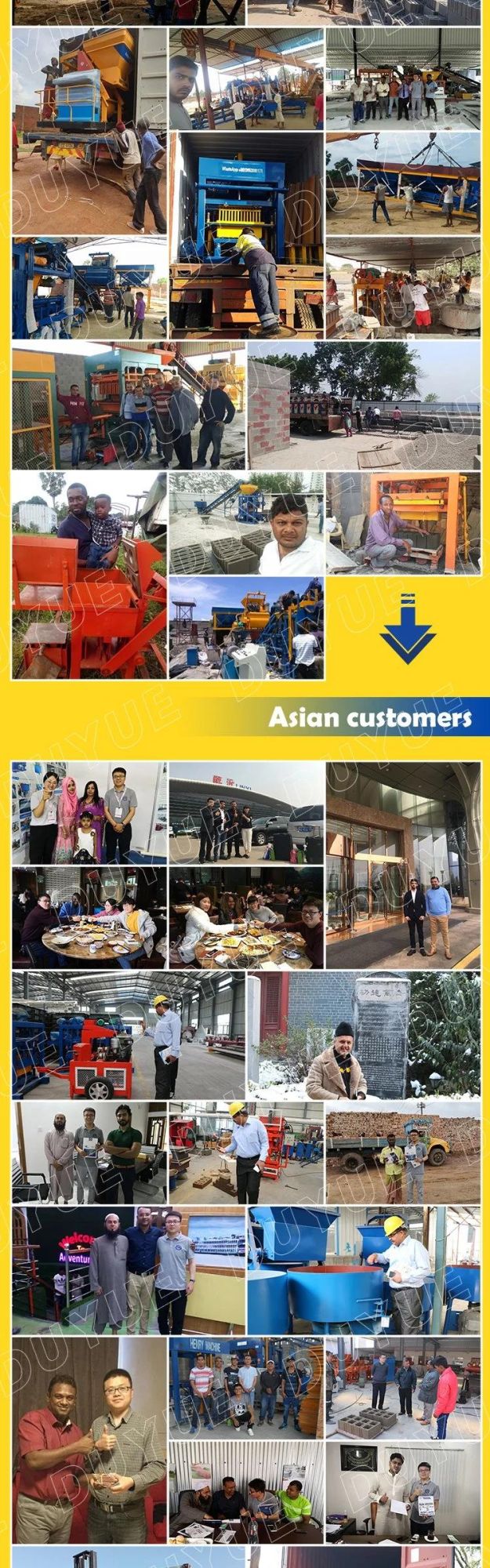 Construction Machinery Full Automatic Concrete Block Machine Cement Brick Machine Production Line