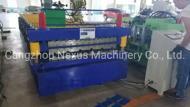 Double Layer Metal Roofing Sheet Trapezoid Profile Roll Forming Making Machine for Sale