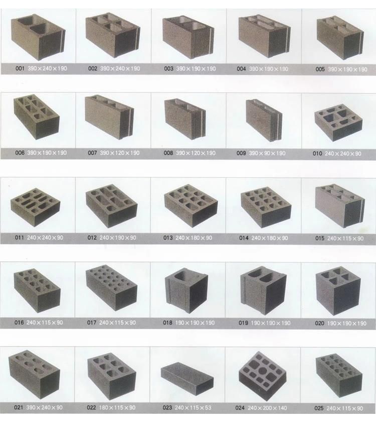 Qmy12-15 Hollow Concrete Cement Brick Block Making Machine Sale in Ethiopia