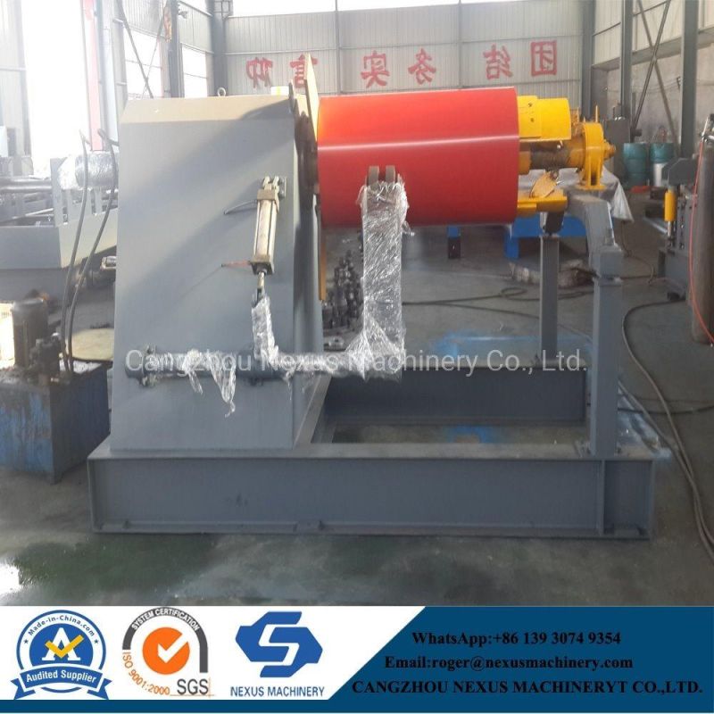10t Hydraulic Decoiler/Uncoiler Machine with Front Support for Metal Coils