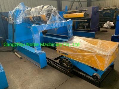1.5-45 Tons Full Automatic Hydraulic Expansion Motorized Uncoiler / Decoiler with Coil Car