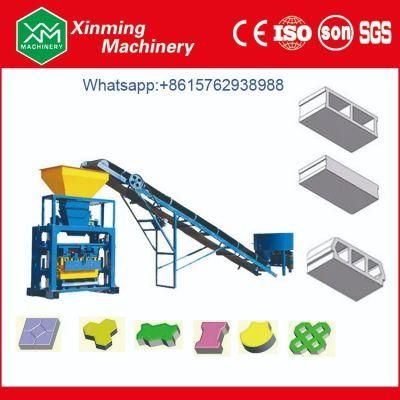 Qt40-1 Semi Automatic Cement Paving Interlock Brick Block Making Machine Price