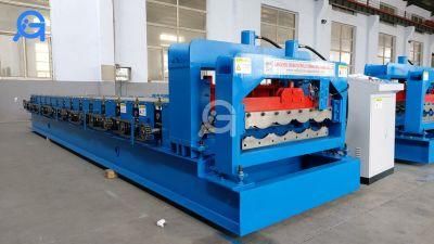 Bearing Metal Aluminum Wave Sheet Pressing Steel Glazed Tile Roofing Roll Forming Machine