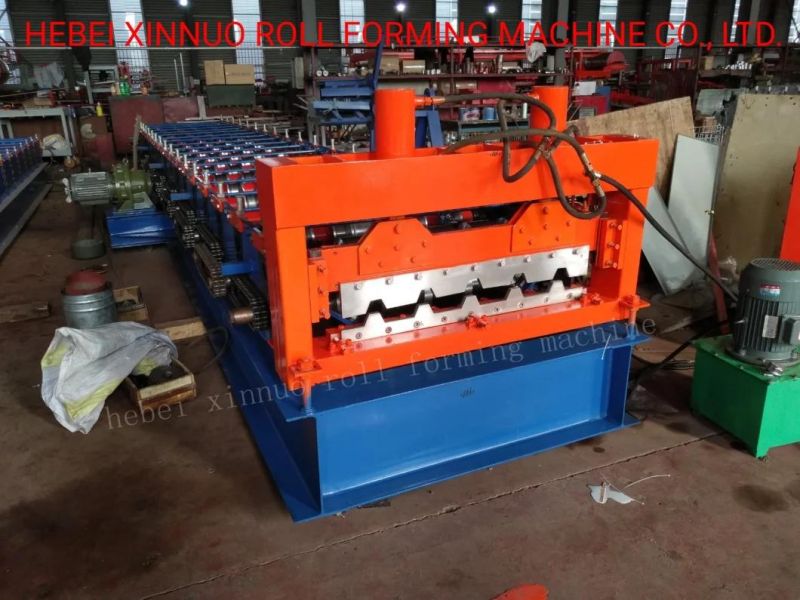 686 Floor Deck Roofing Sheet Making Machine Roll Forming Machine