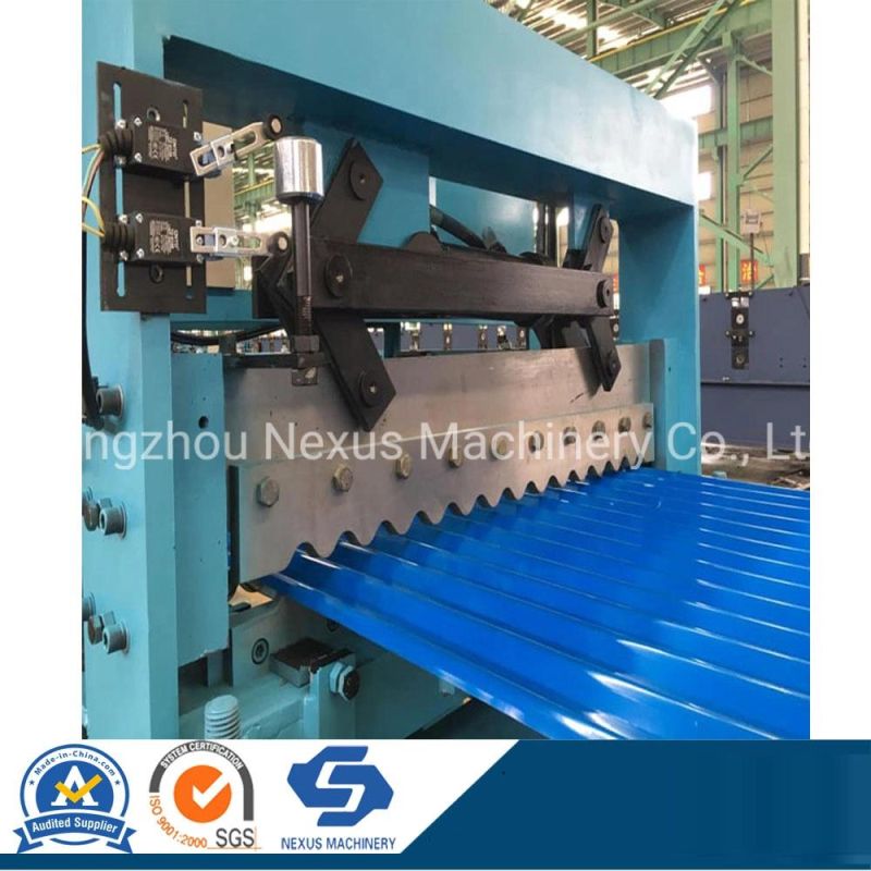 550 MPa Metal Roofing Sheet Making Steel Roof Panel Corrugated Roll Forming Machine