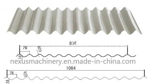 Color Steel PPGI Roofing Sheet Corrugated Roll Forming Machine