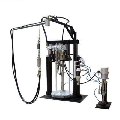 Double Glass Silicon Glue Spreader Machine / Insulating Glass Poly Sulfide Glue Extruder / Two Component Sealant Coating Machine