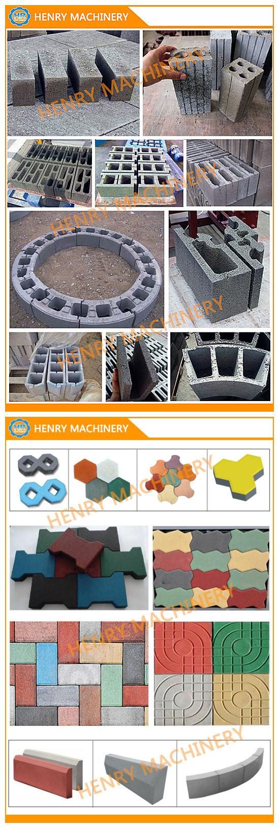 Qtj4-40 Semi-Automatic Concrete Cementh Hollow Block Making Machine Paving Block Machine