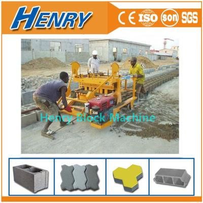 Qmd4-45 Diesel Egg Laying Concrete Brick Making Machine