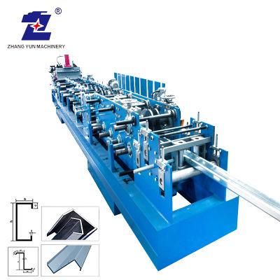 with PLC Control System Construction Purlin CZ Roll Forming Machine