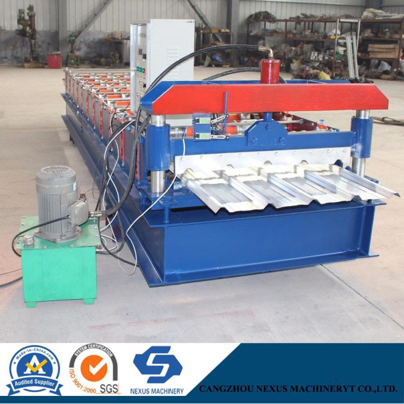 Color Steel Roof Sheet Roll Forming Machine with Lowest Price