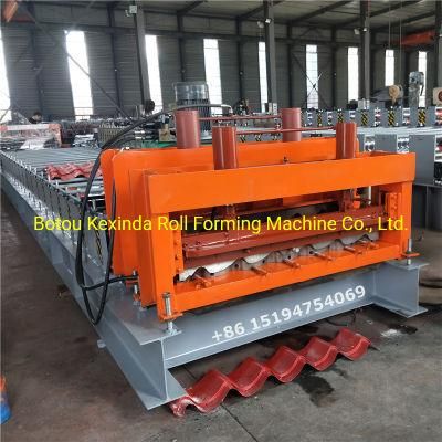 Construction Material Step Tiles Roofing Sheet Making Roll Forming Machinery